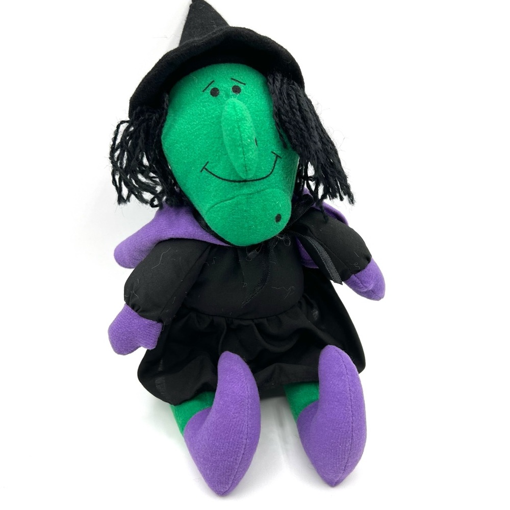 Vintage Halloween Witch Plush Toy By Soft Dreams, Vintage Halloween Decor